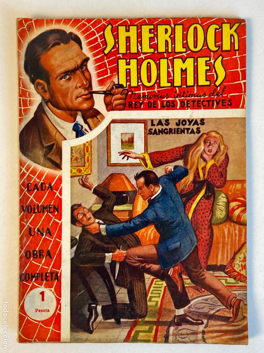 Antiquarische B&uuml;cher: SHERLOCK HOLMES N&ordm;4 - LAS JOYAS SANGRIENTAS - EDICIONES POVI -