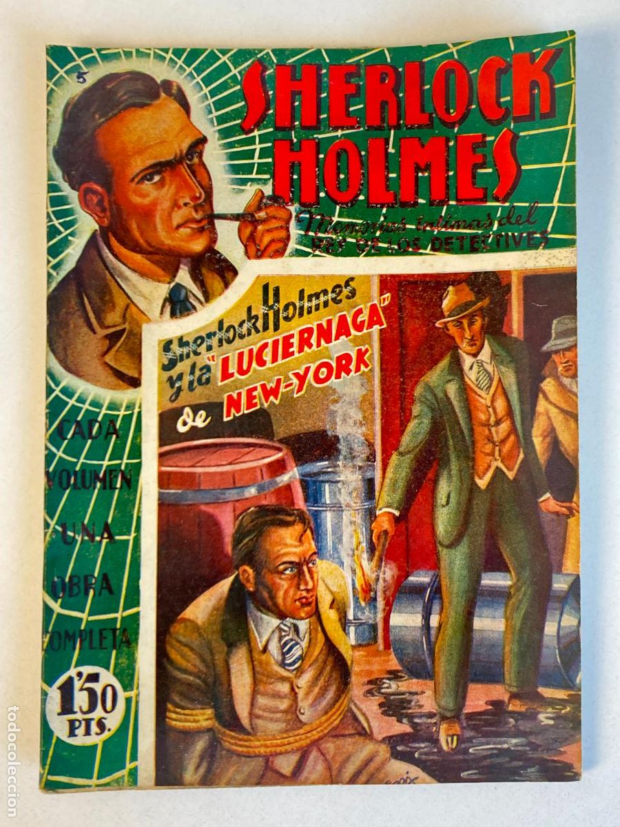 Antiquarische B&uuml;cher: SHERLOCK HOLMES N&ordm;5 - LA LUCIERNAGA DE NEW-YORK - EDICIONES POVI -