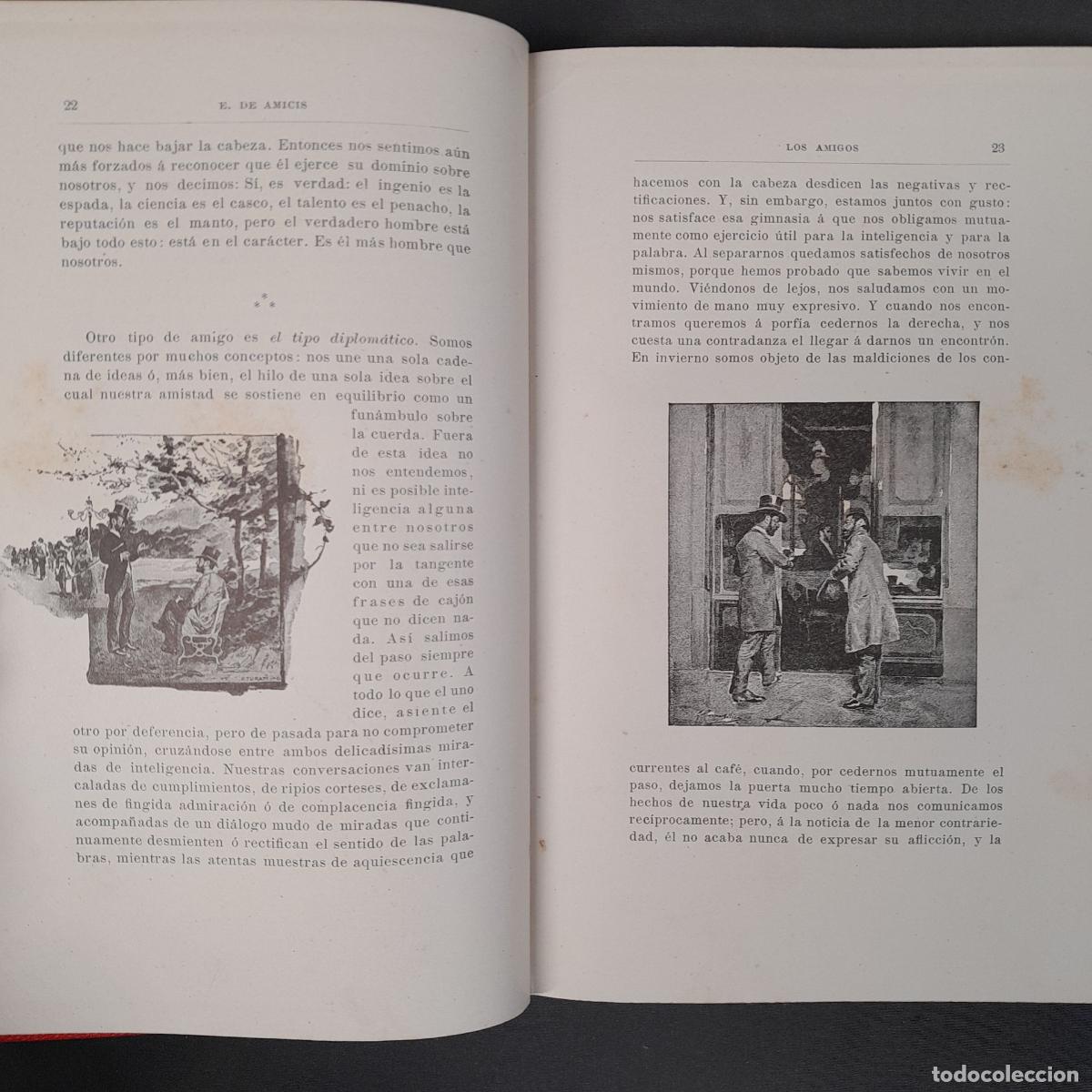 Libros antiguos: L-6358. E. DE AMICIS. LOS AMIGOS. RAM&Oacute;N MOLINAS ED., 1889. - Foto 3