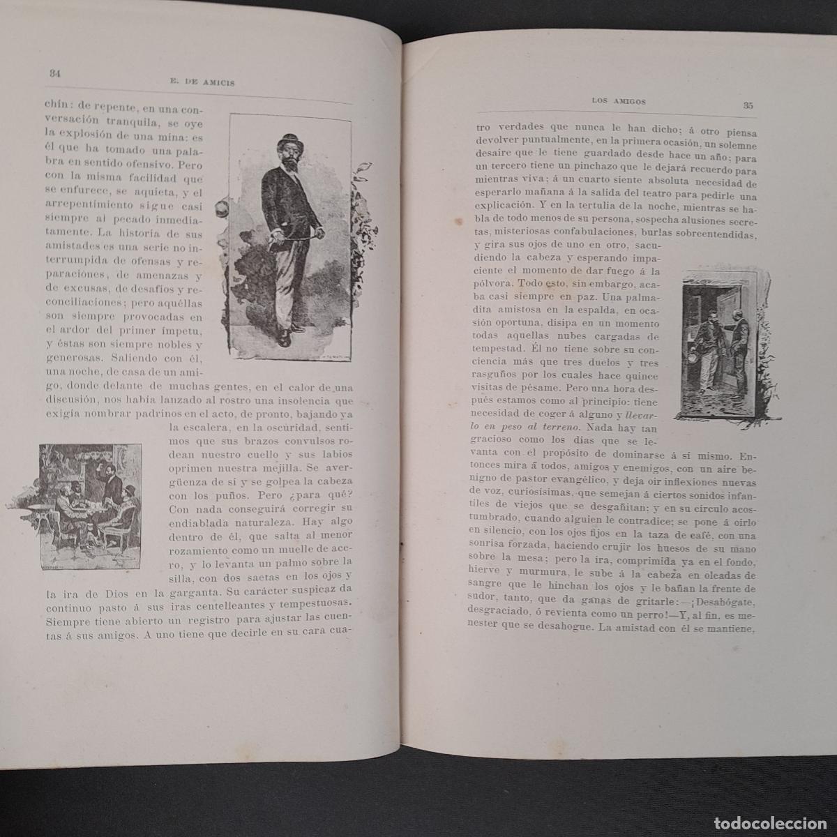 Libros antiguos: L-6358. E. DE AMICIS. LOS AMIGOS. RAM&Oacute;N MOLINAS ED., 1889. - Foto 4