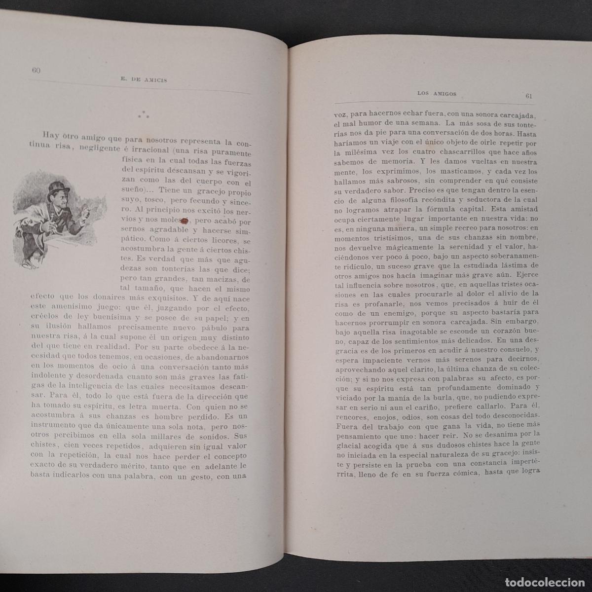 Libros antiguos: L-6358. E. DE AMICIS. LOS AMIGOS. RAM&Oacute;N MOLINAS ED., 1889. - Foto 6