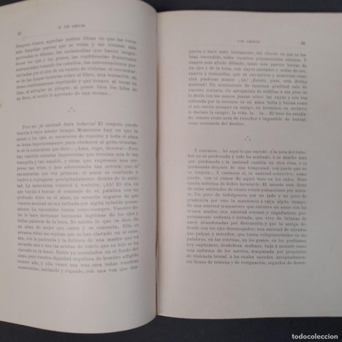 Libros antiguos: L-6358. E. DE AMICIS. LOS AMIGOS. RAM&Oacute;N MOLINAS ED., 1889. - Foto 7