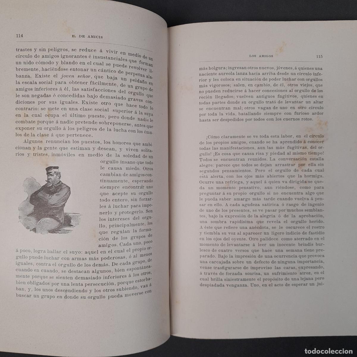 Libros antiguos: L-6358. E. DE AMICIS. LOS AMIGOS. RAM&Oacute;N MOLINAS ED., 1889. - Foto 9