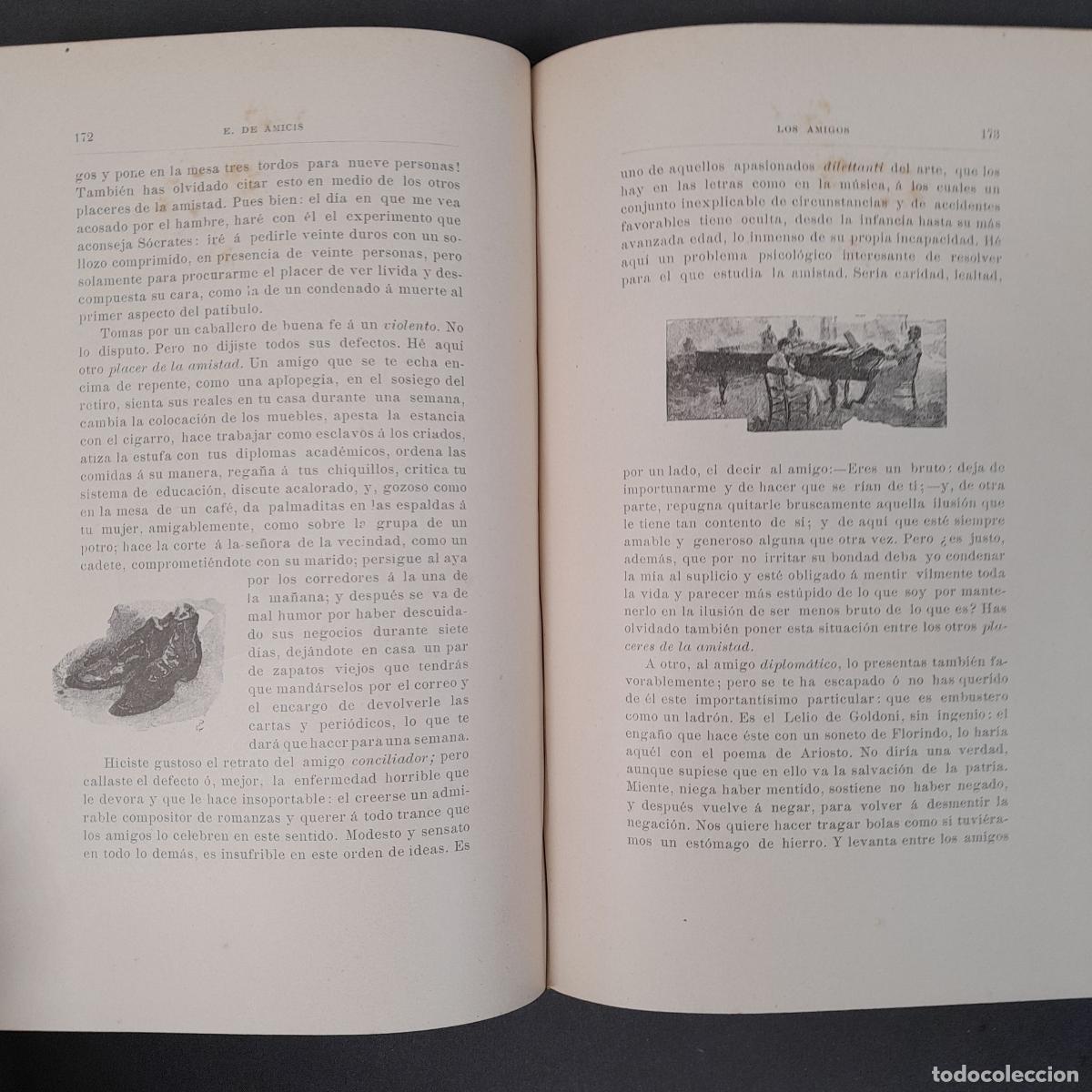 Libros antiguos: L-6358. E. DE AMICIS. LOS AMIGOS. RAM&Oacute;N MOLINAS ED., 1889. - Foto 11