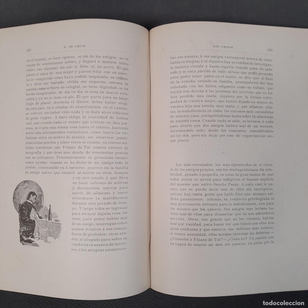 Libros antiguos: L-6358. E. DE AMICIS. LOS AMIGOS. RAM&Oacute;N MOLINAS ED., 1889. - Foto 13