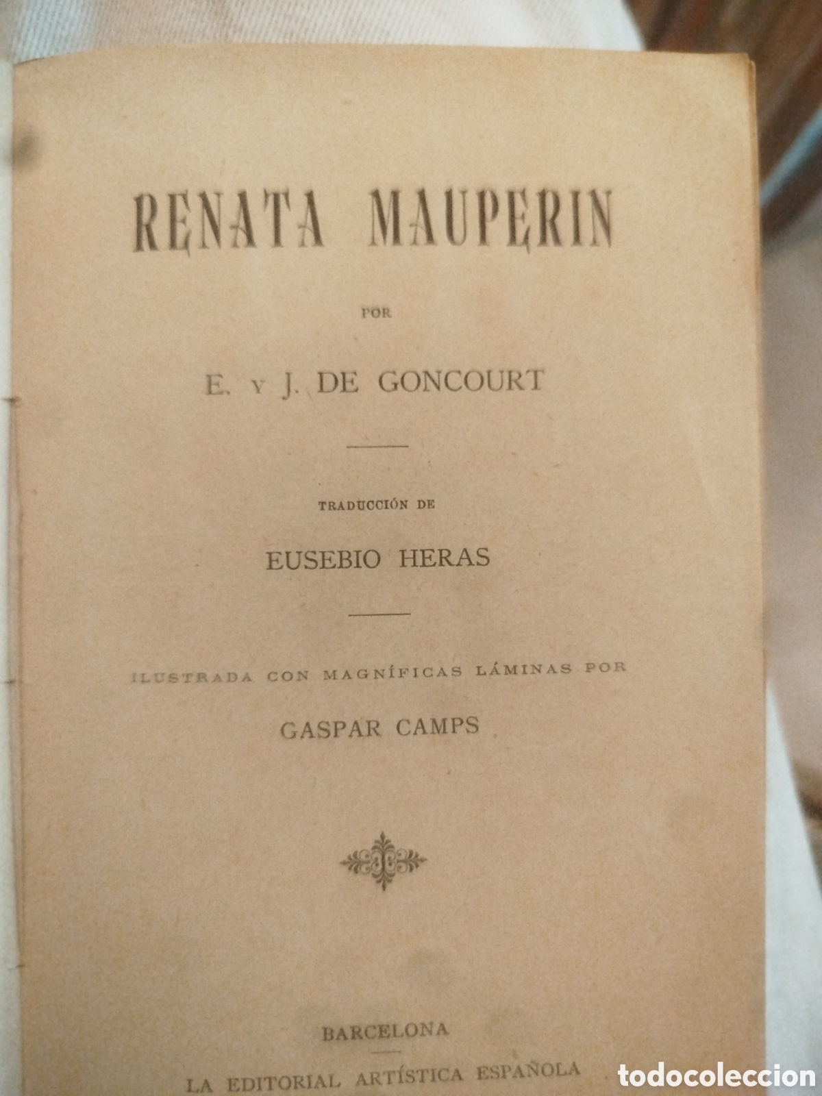 Libros antiguos: Renata Mauperin colecci&oacute;n ambos mundos 1904