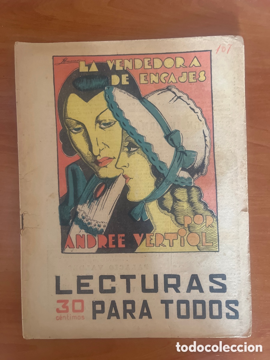 Libros antiguos: LA VENDEDORA DE ENCAJES, N&Uacute;MERO 107, (LECTURAS PARA TODOS)