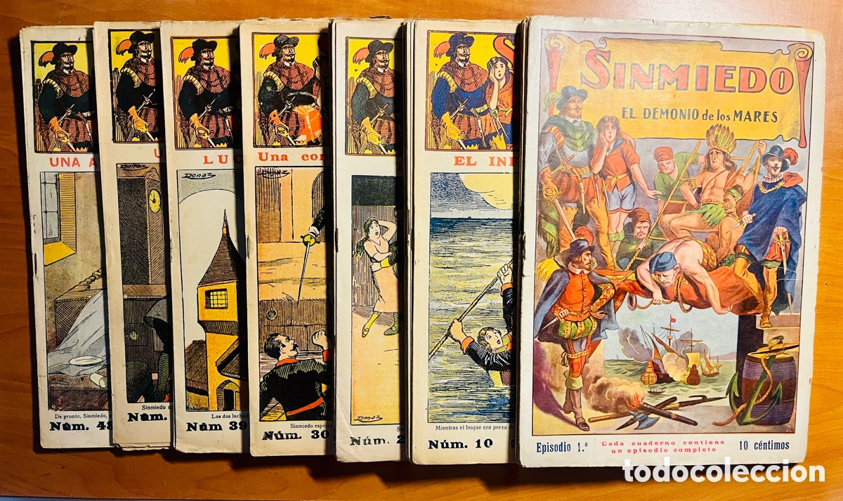 Libri antichi: SIN MIEDO EL DEMONIO DE LOS MARES, 50 EJEMPLARES COMPLETA, (EDITORIAL GATO NEGRO)