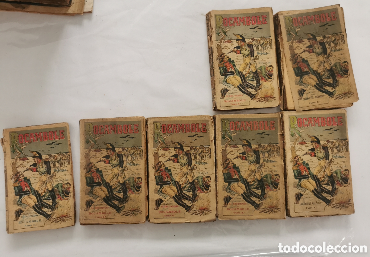 Libros antiguos: Tomos Rocambole. Biblioteca novelas populares. S. Calleja