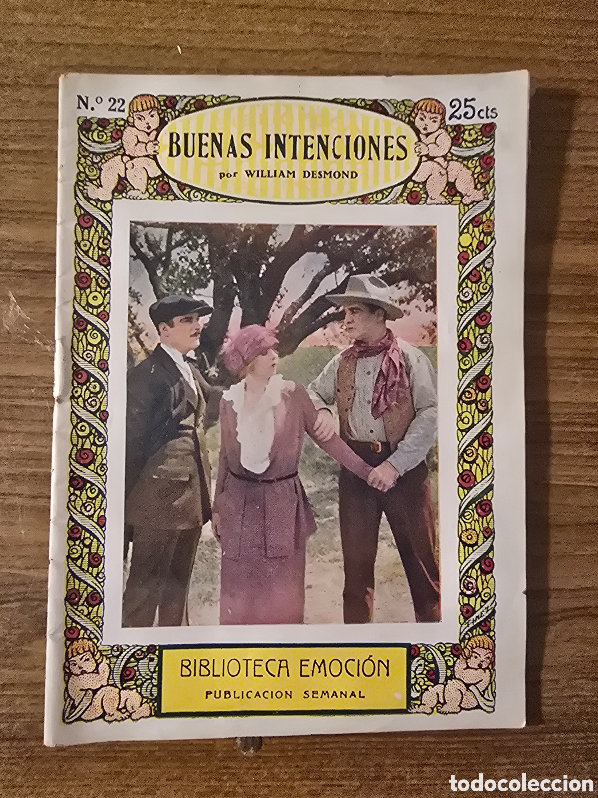 Libros antiguos: BIBLIOTECA EMOCION,BUENAS INTENCIONES,NUMERO 22,(HISPANO FOX FILM)