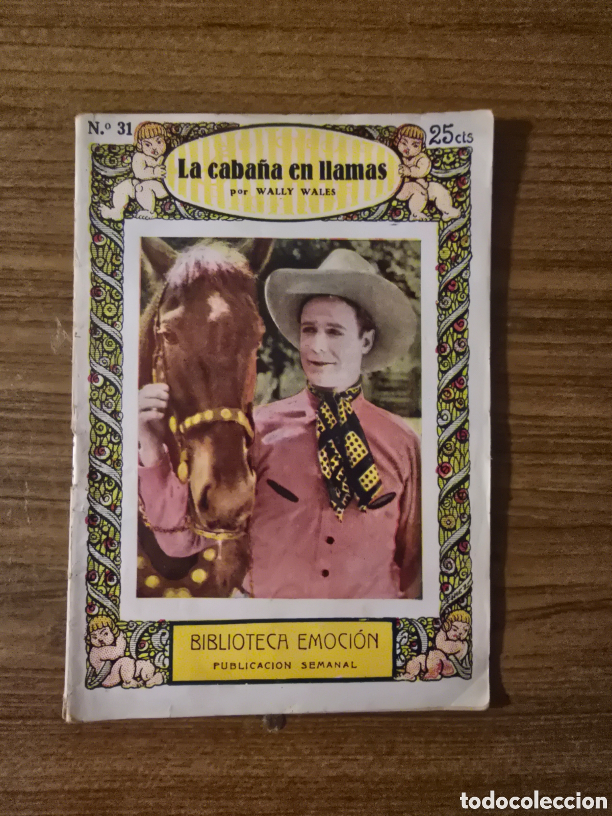 Libros antiguos: BIBLIOTECA EMOCION,LA CABA&Ntilde;A EN LLAMAS,NUMERO 31,(HISPANO FOX FILM)