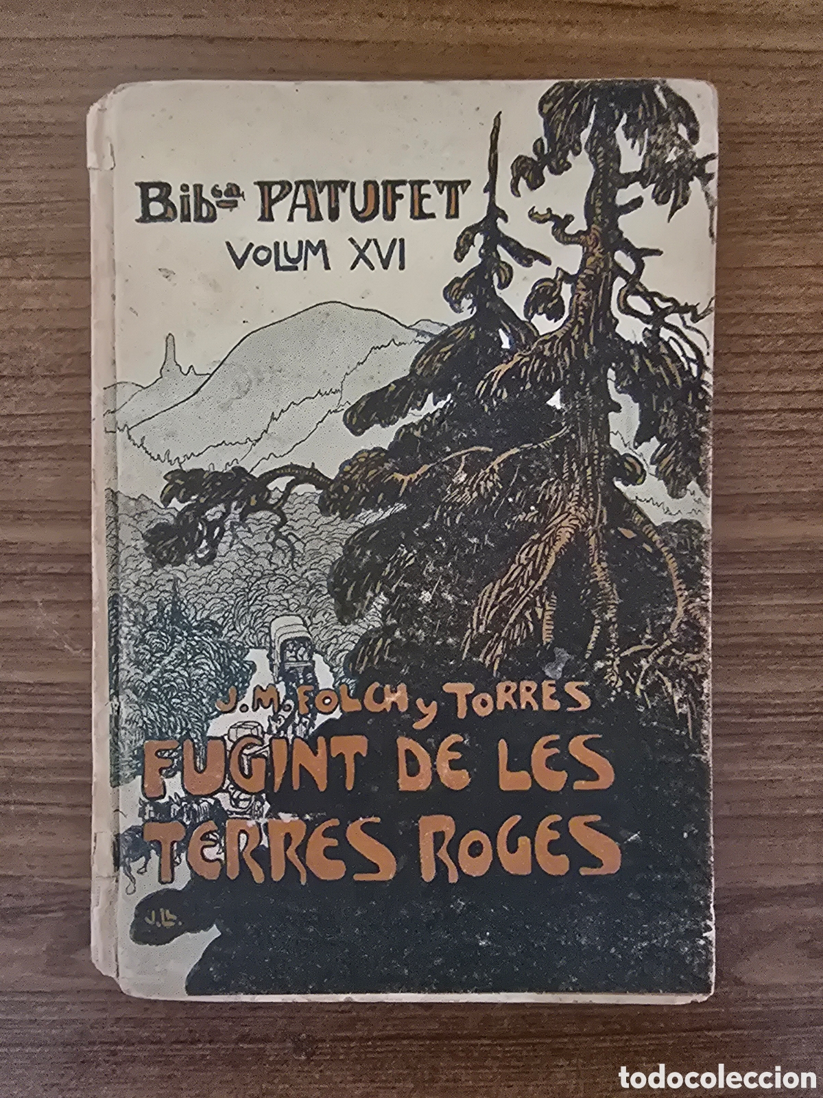 Libros antiguos: FUGINT DE LES TERRES ROGES,VOLUM XVI,A&Ntilde;O 1912(BLIBLIOTECA PATUFET)