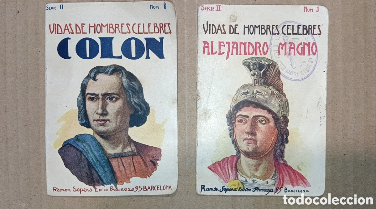 Livres anciens: LOTE 2 VIDAS DE HOMBRES C&Eacute;LEBRES SOPENA