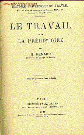 Libros antiguos: LE TRAVAIL DANS LA PREHISTOIRE - Foto 1