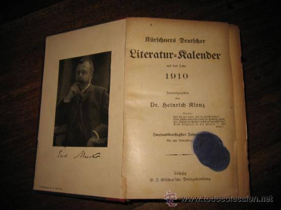Libros antiguos: LITERATUR = RALENDER - Foto 2