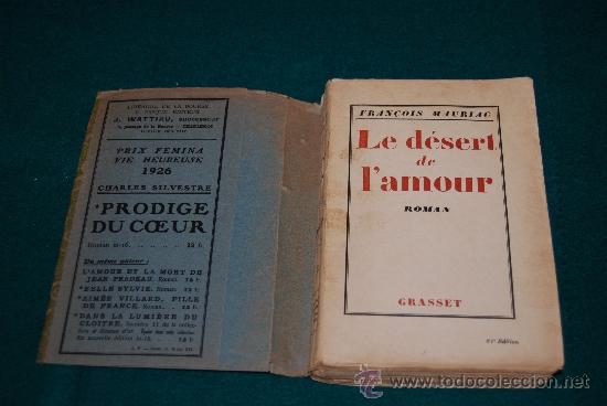 Libros antiguos: Le d&eacute;sert de l&acute;amour. - Foto 1