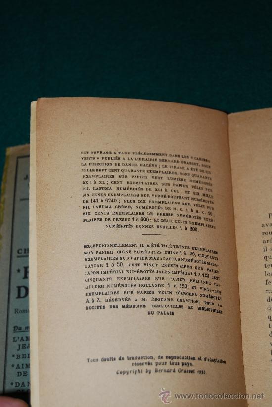 Libros antiguos: Le d&eacute;sert de l&acute;amour. - Foto 7