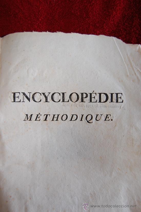 Libros antiguos: ENCYCLOPEDIE METHODIQUE, 1793 - Foto 2