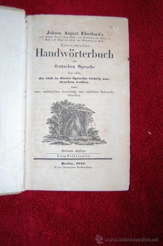 Libros antiguos: HANDW&Ouml;RTERBUCH - Foto 1