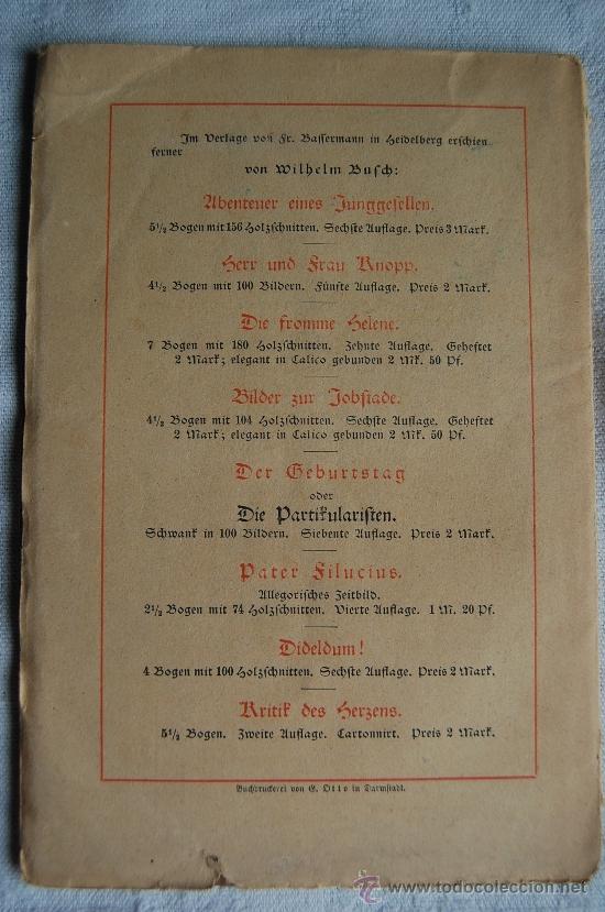Libros antiguos: Julchen,  Wilhelm Bufch - Foto 4