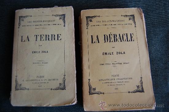 Libros antiguos: LA DEBACLE y LA TERRE - Foto 1