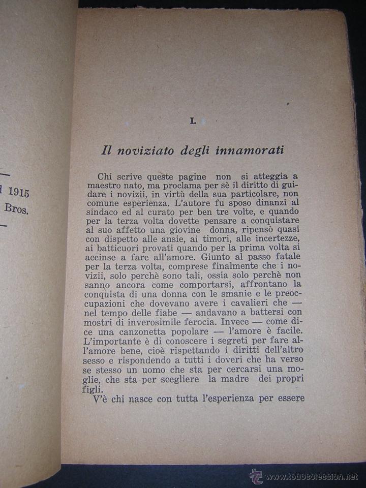 Libros antiguos: 1915 - COME SI FA LAMORE - Foto 3
