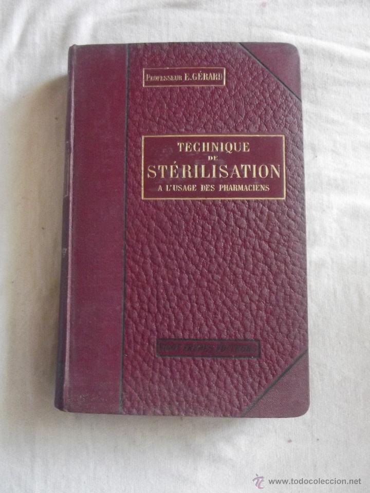 Libros antiguos: TECHNIQUE DE STERILISATION / E. GERARD - Foto 1
