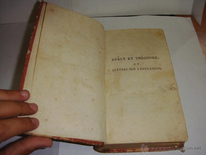 Libros antiguos: Adele et Theodore ou Lettres sur Leducation. - Foto 2