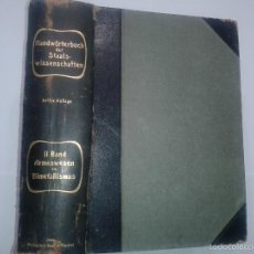 Libros antiguos: HANDWÖRTERBUCH DER STAATSWISSENSCHAFTEN 1909 J. CONRAD Y OTROS 