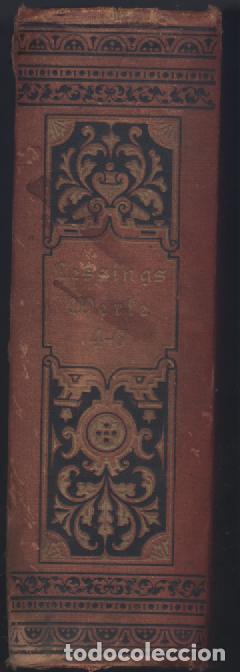Libros antiguos: ANTIGUO LIBRO EN ALEMAN-LESSING WERKE-4-6 - Foto 3
