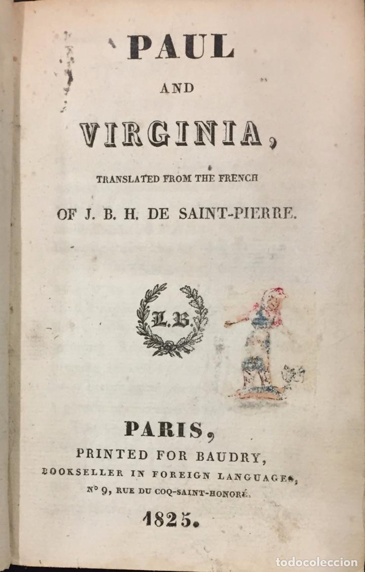 Libros antiguos: Paul and Virginia - Foto 2