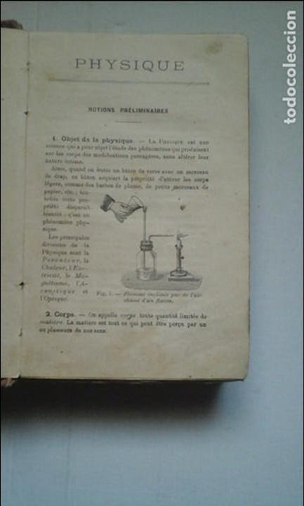 Libros antiguos: Physique et Chemie - Foto 2
