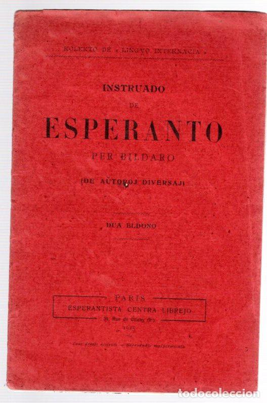 Libros antiguos: INSTRUADO DE ESPERANTO PER BILDARO. A&Ntilde;O 1925 - Foto 1