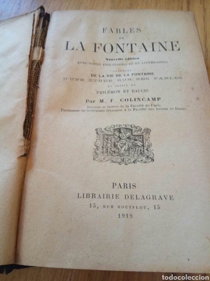 Libros antiguos: Fables de LA FONTAINE 1919 - Foto 3