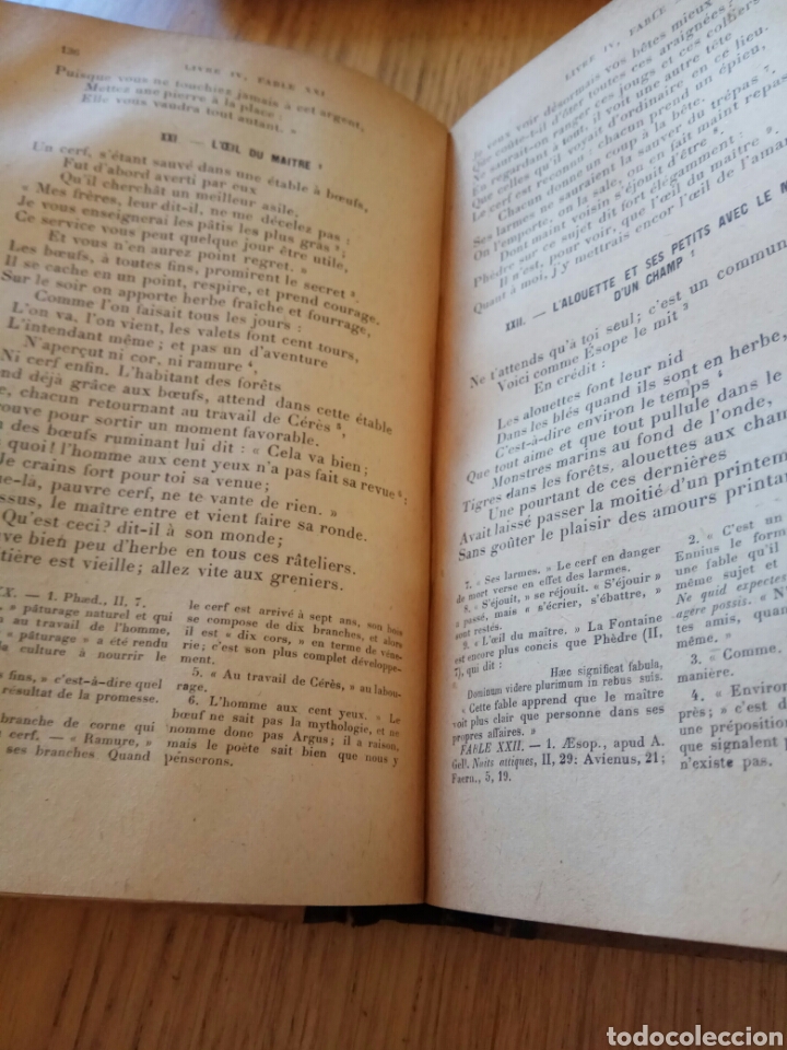 Libros antiguos: Fables de LA FONTAINE 1919 - Foto 4