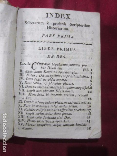 Libros antiguos: SELECTAE E PROPFANIS SCRIPTORIBUS HISTORIAE - Foto 3