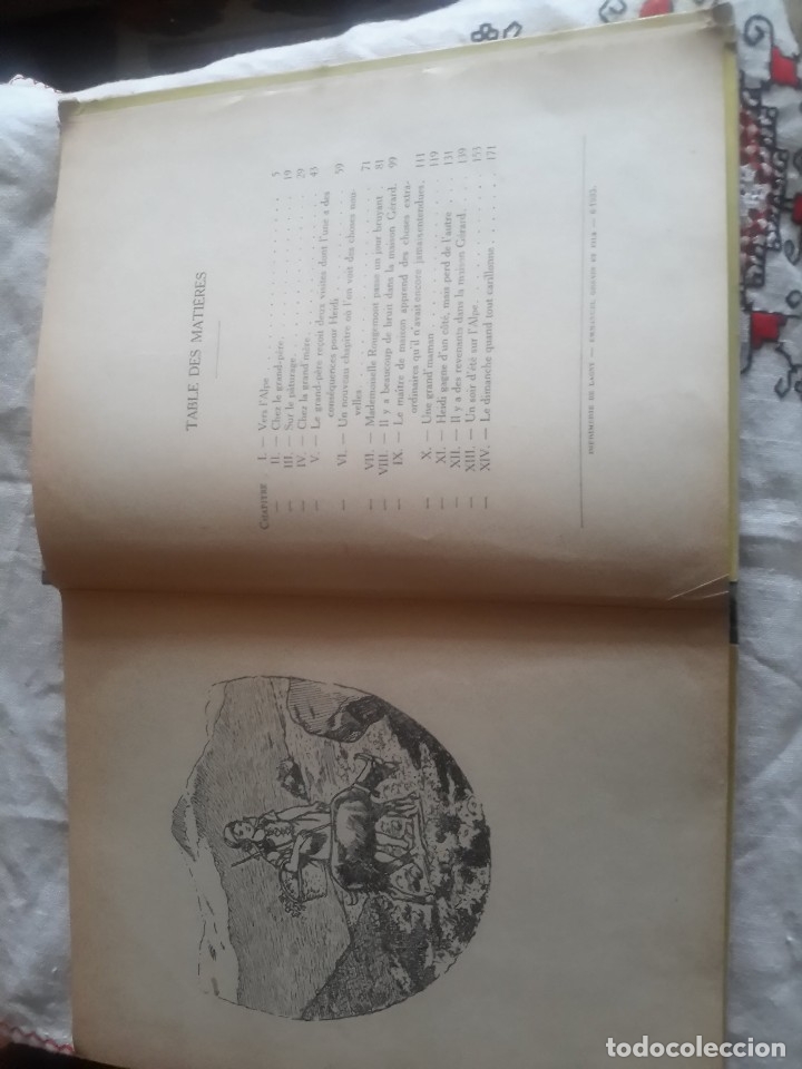 Libros antiguos: Cuento de Heidi de 1935 en frances - Foto 3