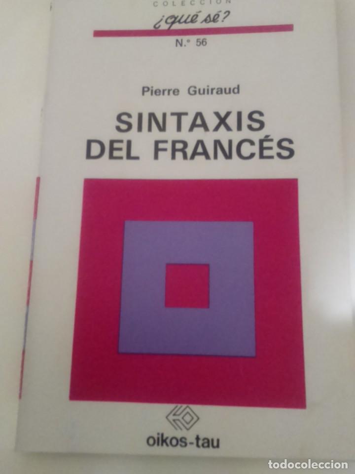 Libros antiguos: Sintaxis del franc&eacute;s - Foto 1