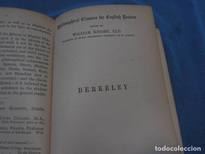 Libros antiguos: BERKELEY , BLACKWOOD`S ,PHILOSOPHICAL CLASSICS, 1881 - Foto 6