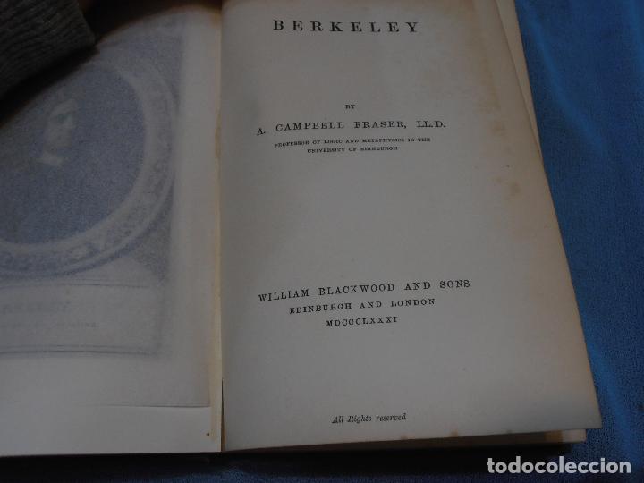Libros antiguos: BERKELEY , BLACKWOOD`S ,PHILOSOPHICAL CLASSICS, 1881 - Foto 10