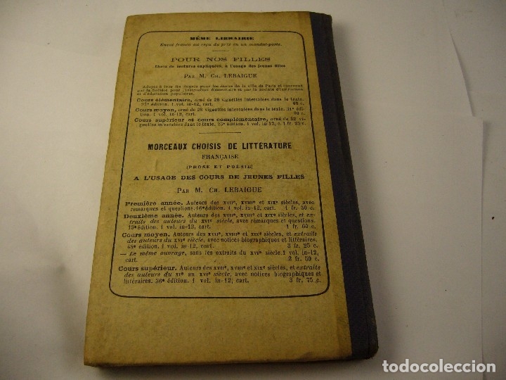 Libros antiguos: POUR NOS FILLES, LEBAIGNE . 1913 - Foto 2