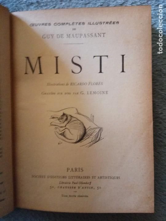 Libros antiguos: MISTI.GUY DE MAUPASSANT. - Foto 4