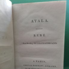 Libros antiguos: ATALA - RENÉ. POR CHATEAUBRIAND.