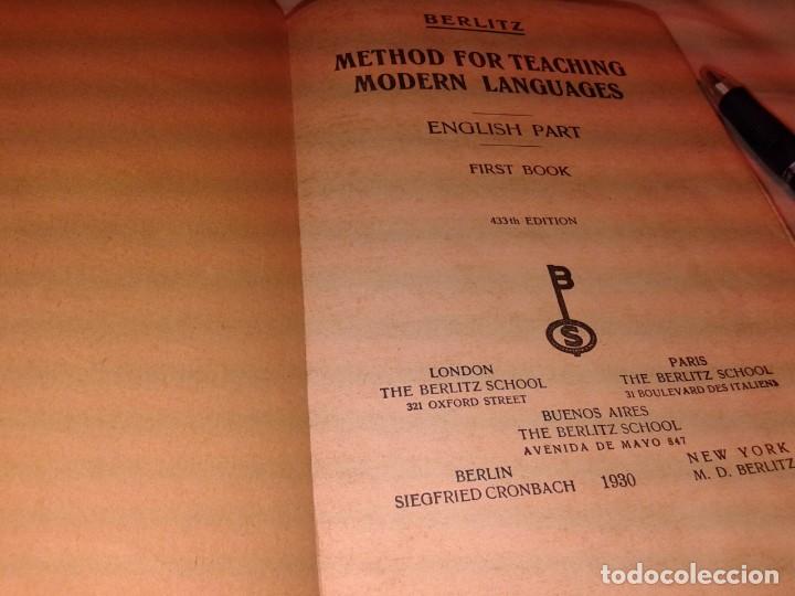 Libros antiguos: METHOD FOR TEACHING MODERN LANGUAGES, 1932, ENGLISH, B1 - Foto 2