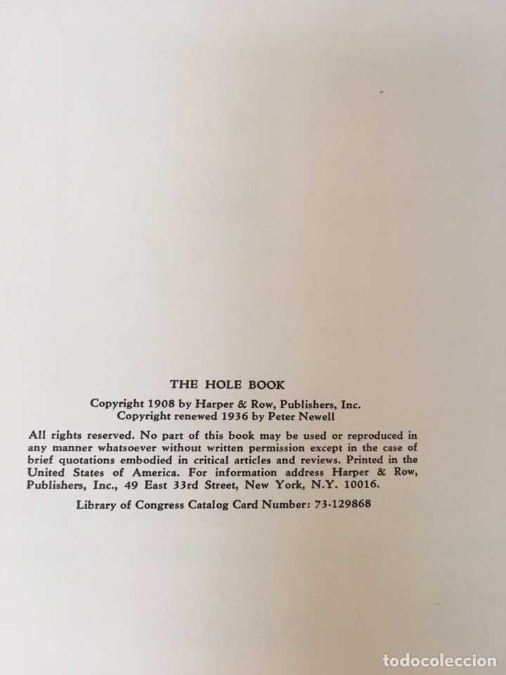 Libros antiguos: The HOLE book - Foto 2