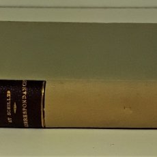 Libros antiguos: CORRESPONDANCE ENTRE GOETHE ET SCHILLER. TOMO I. EDIT. CHARPENTIER. PARÍS. 1863.