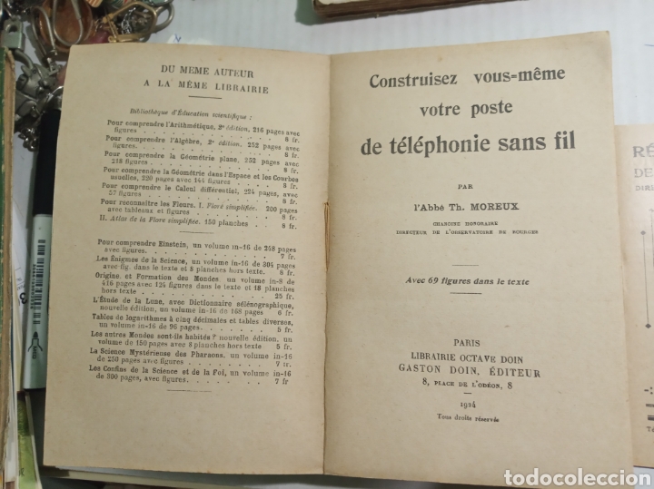 Libros antiguos: Libro frances tel&eacute;fono 1924 - Foto 3