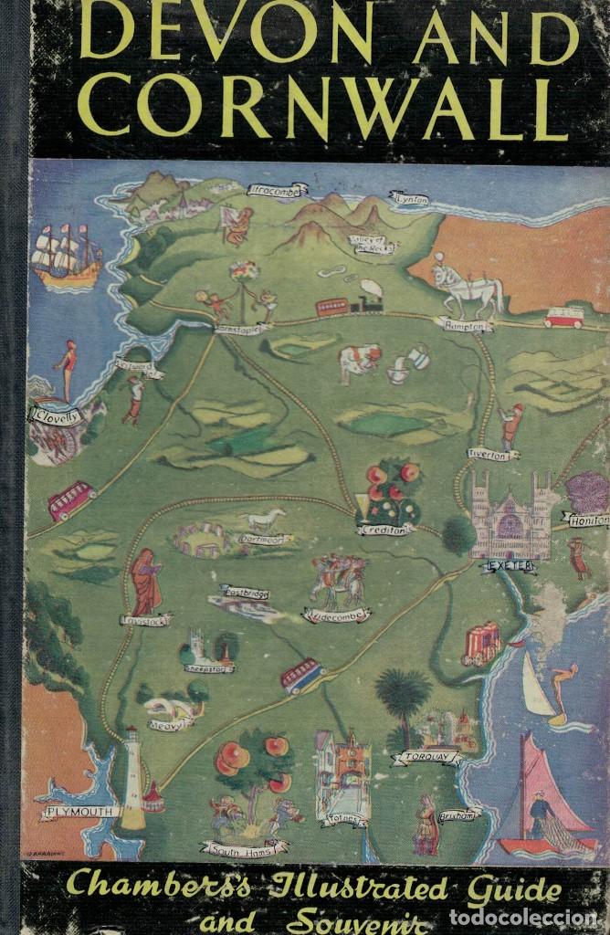 Libros antiguos: Devon and Cornwall / Chamberss Illustrated Guide and Souvenir - Foto 1