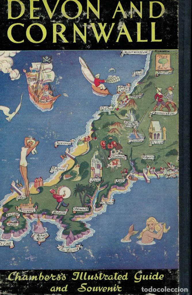 Libros antiguos: Devon and Cornwall / Chamberss Illustrated Guide and Souvenir - Foto 2
