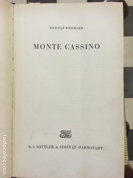 Libros antiguos: MONTE CASSINO, RUDOLF BOHMLER - Foto 1